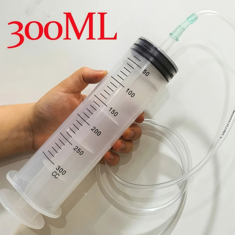 HeavyDuty Liquid Extraction Injection Set Manual Syringe Pump With Extension Hose 6