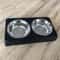 Adjustable Elevated Dog Feeder MultiHeight Raised Stand With Double Stainless Steel Bowls 3