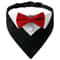 Formal Bow Tie Dog Tuxedo Bandana Adjustable Wedding Party Triangle Scarf 8