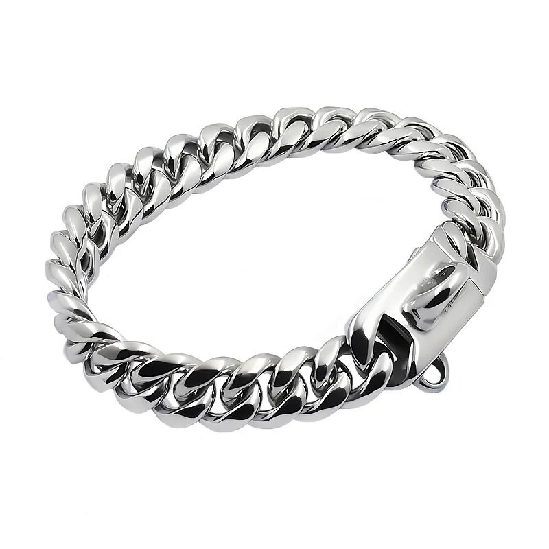 Luxury Gold Cuban Link Dog Collar 14mm HeavyDuty Stainless Steel Choker 4