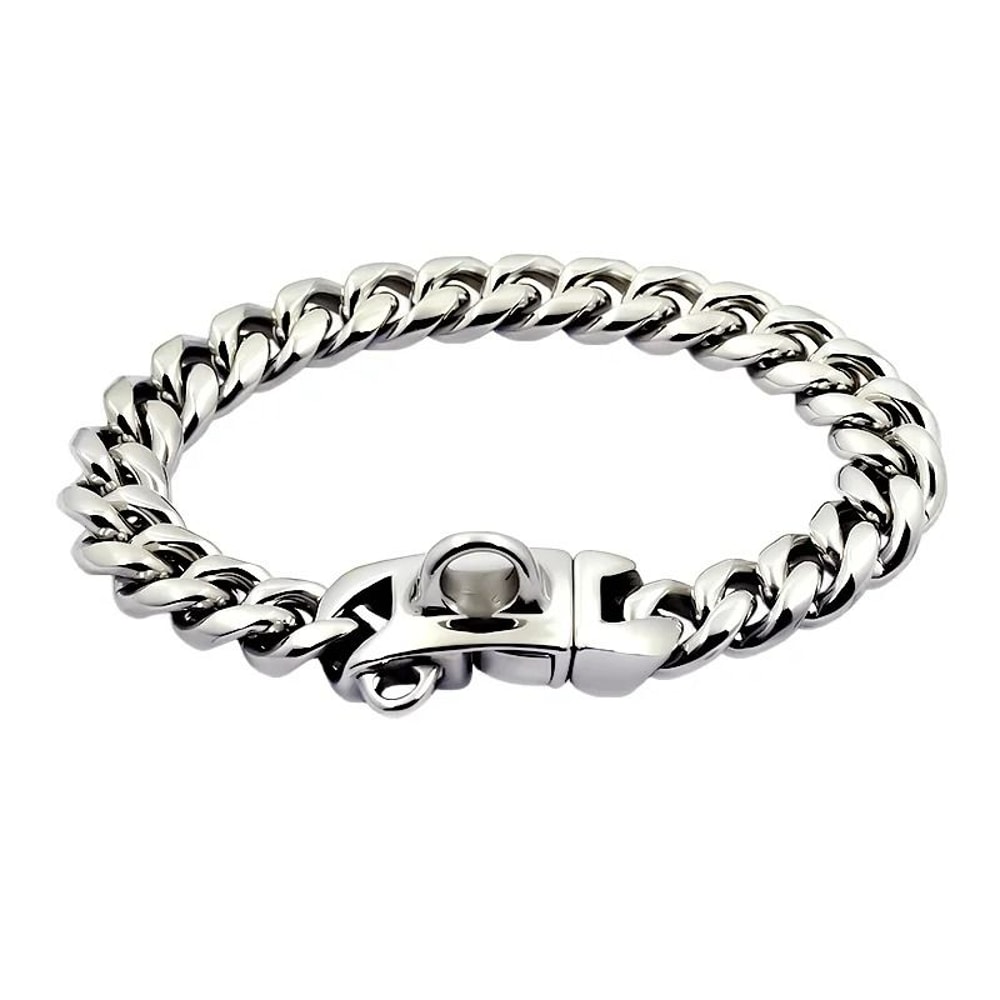 Luxury Gold Cuban Link Dog Collar 14mm HeavyDuty Stainless Steel Choker 7