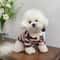 Fashion Striped Collared Dog Shirt Breathable Soft Cotton Summer Tee 0