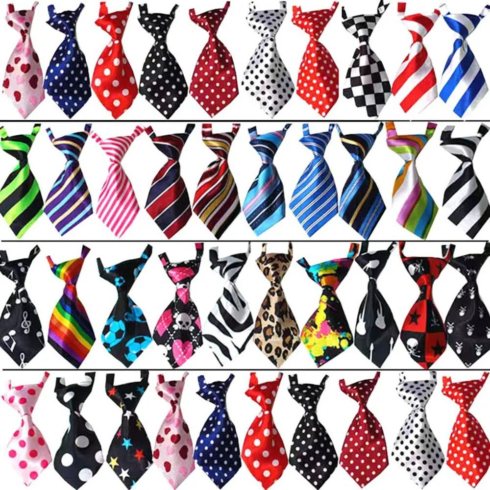 Premium Bulk Pet Bow Tie Set Mixed Colors Adjustable Grooming Accessories 6