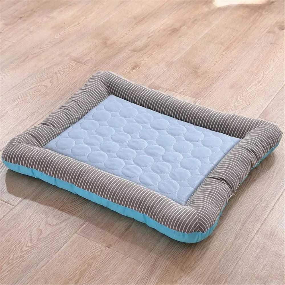 Instant Relief Ice Silk Cooling Mat Breathable Summer Sleep Pad For Dogs Cats 6
