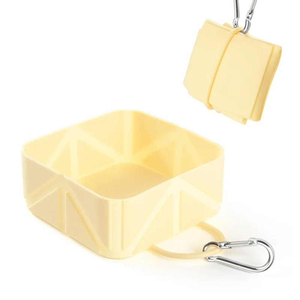 Silicone Collapsible Pet Travel Bowl Portable Food Water Solution For Hiking Camping 8