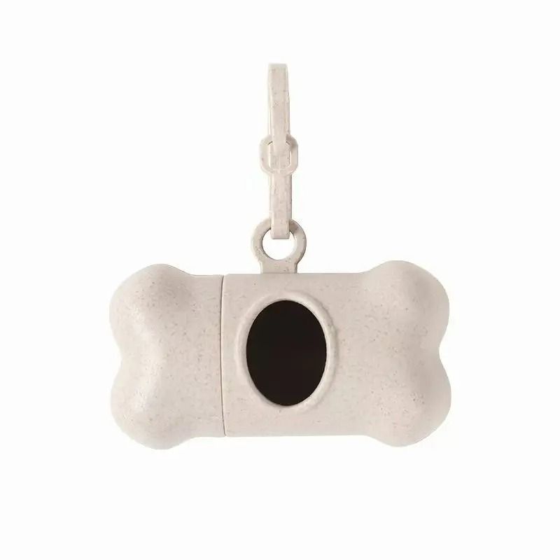 BoneShaped Portable Pet Waste Bag Dispenser Outdoor Walking Essential With Towing Clip 8