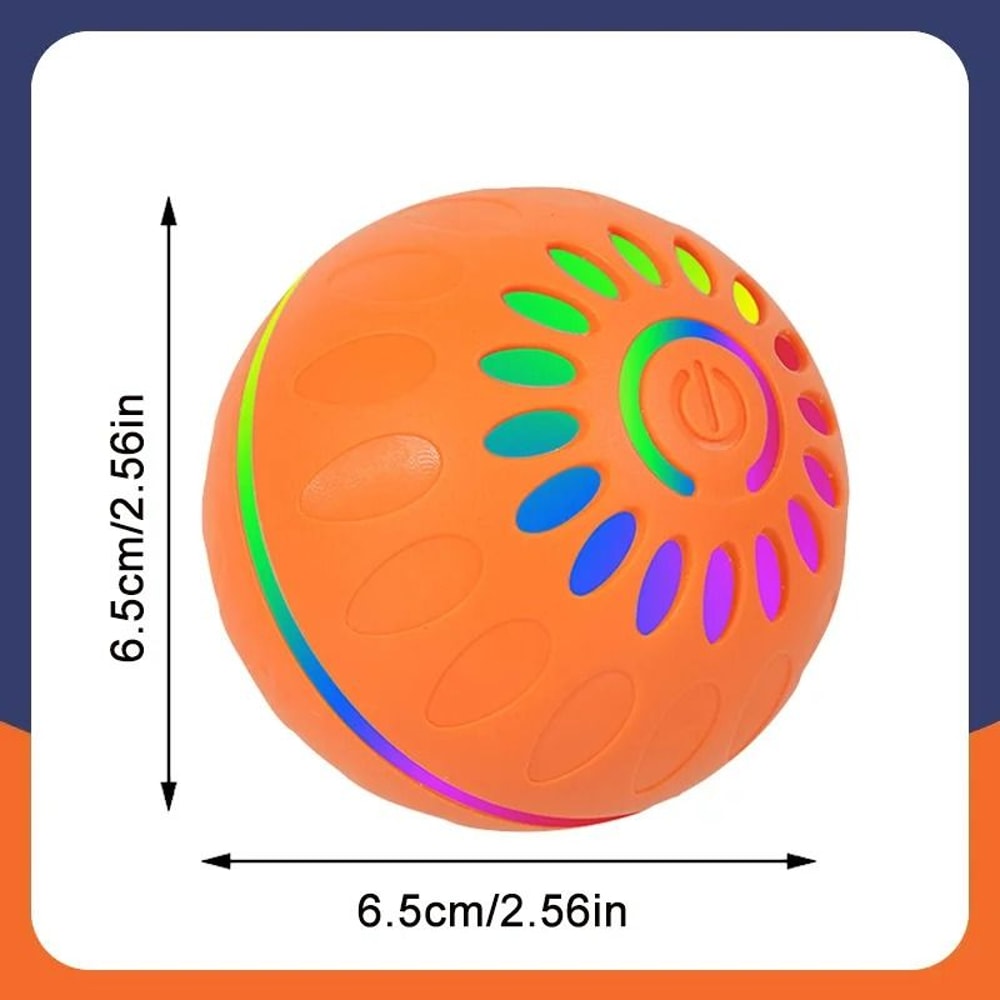 Smart Interactive Dog Toy Ball Automatic Electronic Rolling Bouncing USB Rechargeable Ball 21