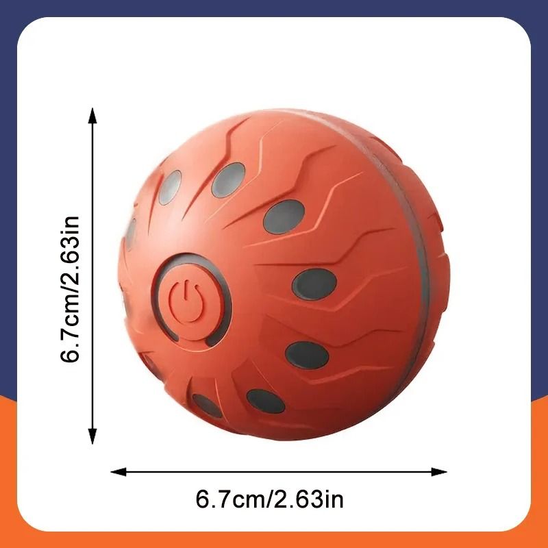 Smart Interactive Dog Toy Ball Automatic Electronic Rolling Bouncing USB Rechargeable Ball 24