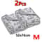 2Piece Premium Soft Fluffy Pet Blanket Set HighQuality Warm Fleece Mat With Cute Paw Prints 7