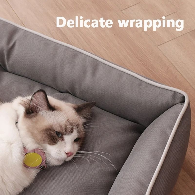 FourSeason Orthopedic Square Dog Bed Waterproof BiteResistant Pet Mattress 3