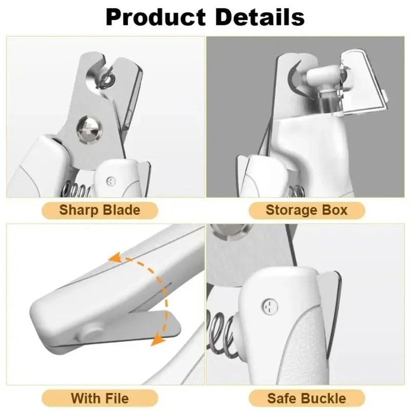 LED Safety Pet Nail Clipper Professional Grooming Trimmer With Blood Line Illumination 4