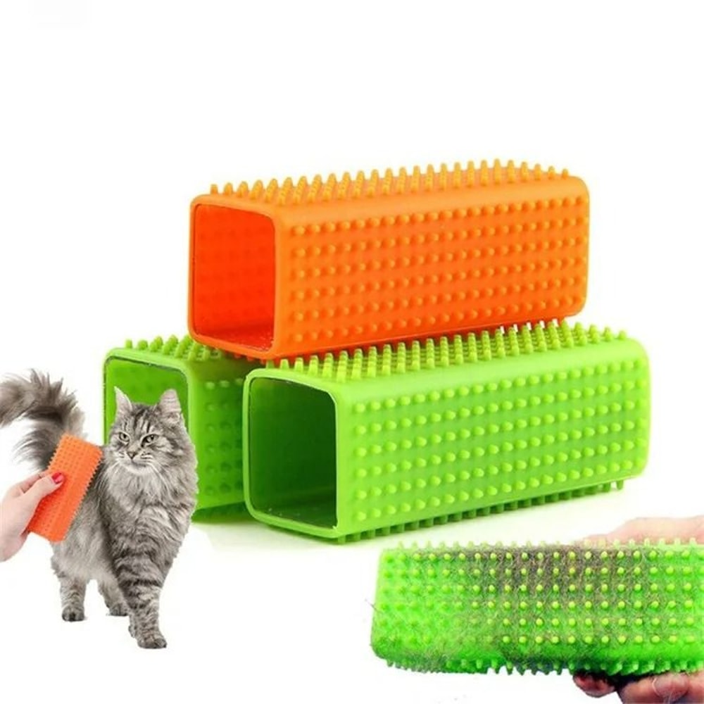 Silicone Pet Hair Detailer MultiSurface Hollow Rubber Removal Brush 3