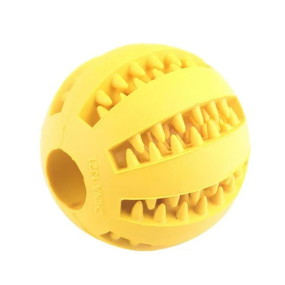 Interactive Dental Treat Ball NonToxic BiteResistant Enrichment Toy 9