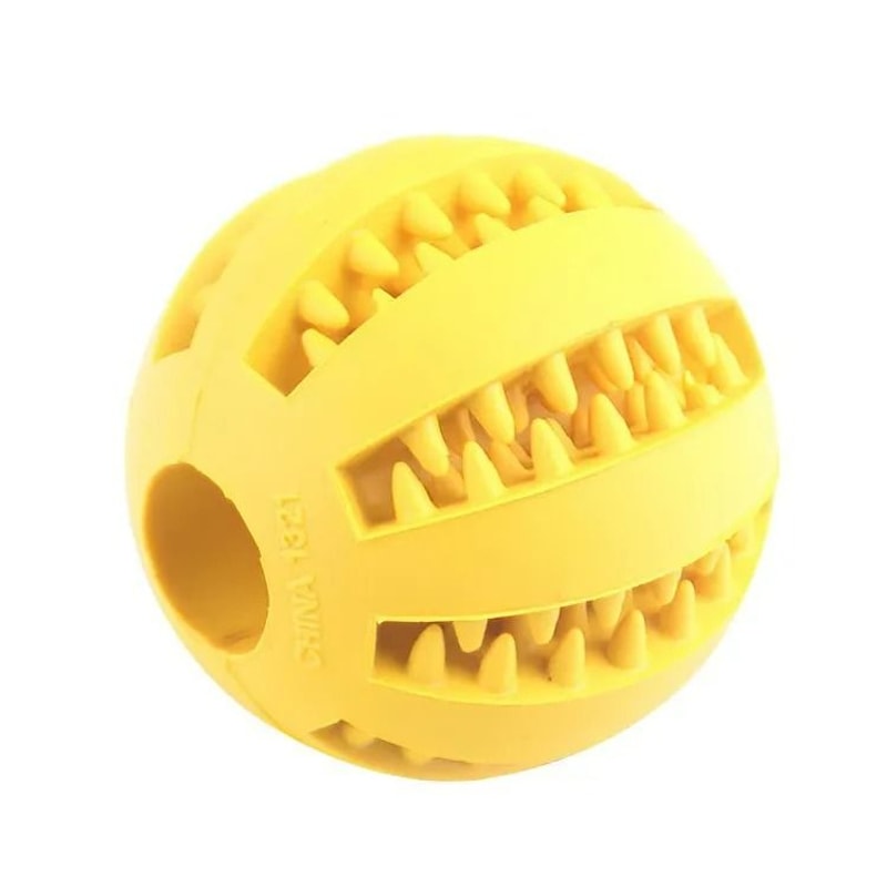 Interactive Dental Treat Ball NonToxic BiteResistant Enrichment Toy 9
