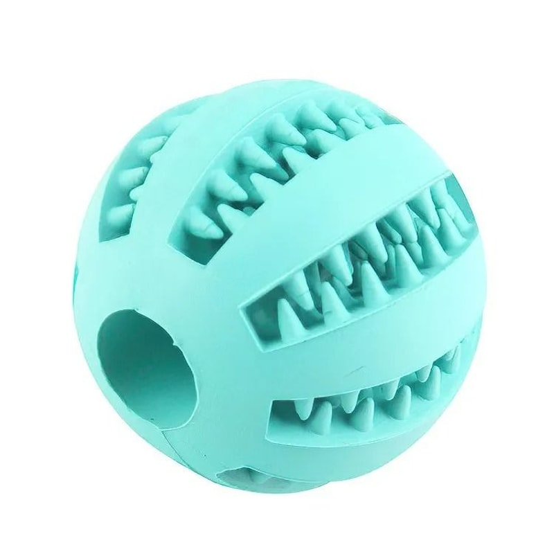 Interactive Dental Treat Ball NonToxic BiteResistant Enrichment Toy 6