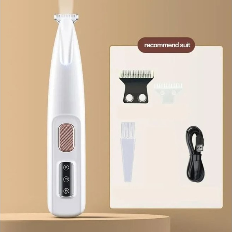 Professional LED Paw Detail Trimmer Fully Waterproof Precision Pet Clipper 6