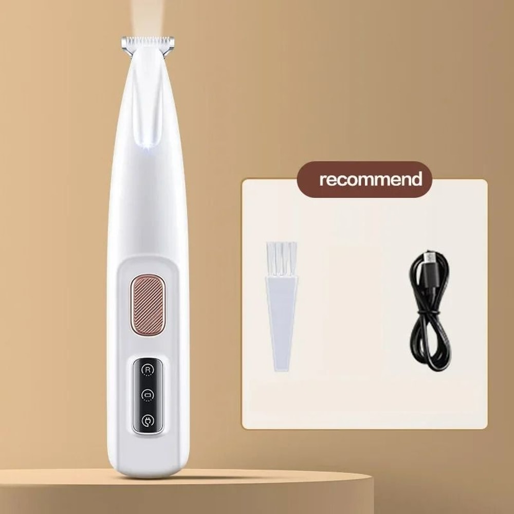 Professional LED Paw Detail Trimmer Fully Waterproof Precision Pet Clipper 7