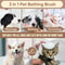 3in1 Silicone Pet Bath Brush Professional Grooming Washing Massage Soap Dispenser 4