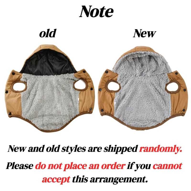 Warm Fleece Pet Hoodie Coat Thick Cozy Winter Jacket With Integrated DRing 3