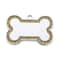 Custom DoubleSided Glitter Pet ID Tag Personalized AntiLost Bone Pendant For Dogs Cats 12