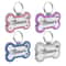 Custom DoubleSided Glitter Pet ID Tag Personalized AntiLost Bone Pendant For Dogs Cats 1