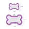 Custom DoubleSided Glitter Pet ID Tag Personalized AntiLost Bone Pendant For Dogs Cats 3