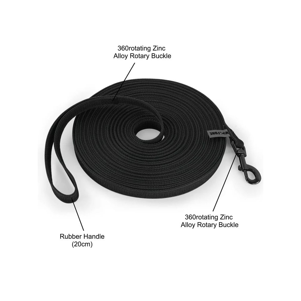 LongTrack Training Leash NonSlip Latex Silk Lead For Small To Large Dogs 4