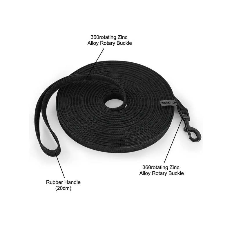 LongTrack Training Leash NonSlip Latex Silk Lead For Small To Large Dogs 4