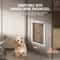 Aluminum Pet Door Weatherproof Flap System With Locking Security Panel 3