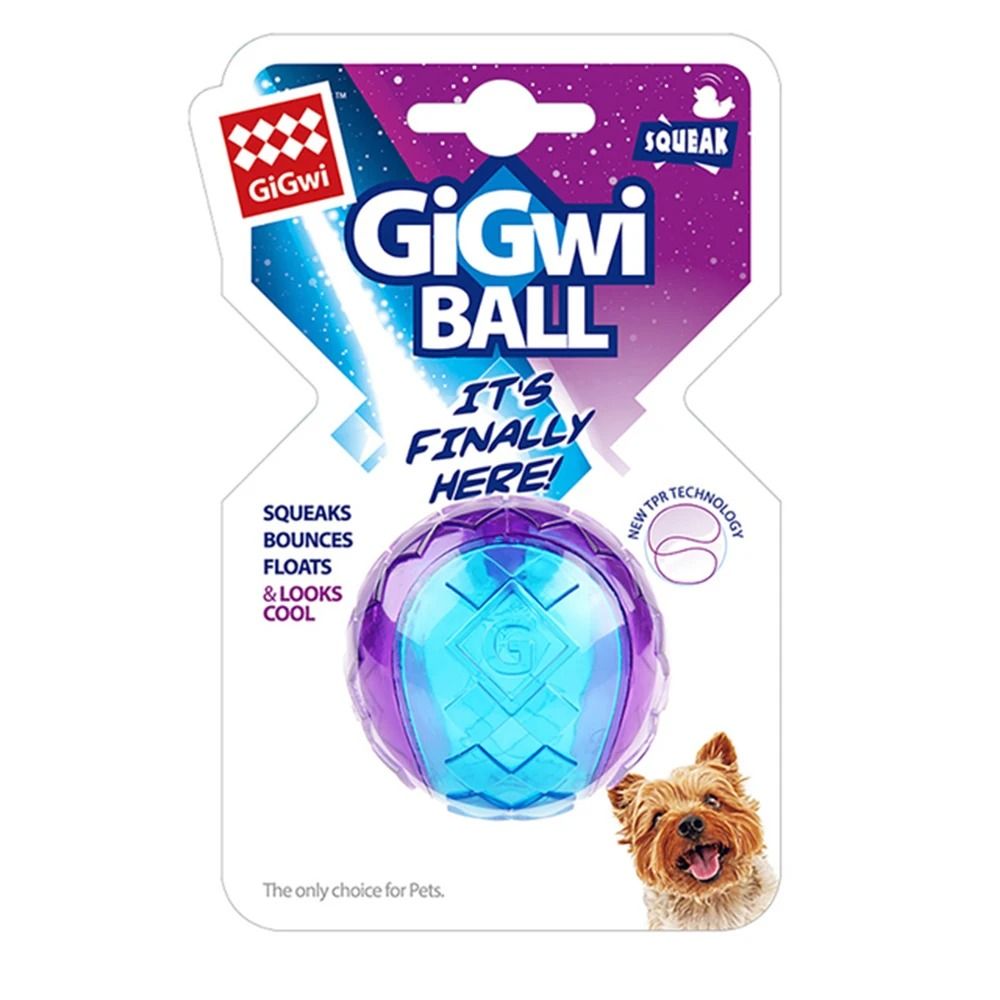 Interactive Squeaky Rubber Ball HighElasticity NonToxic Natural Rubber Toy For Dogs 6