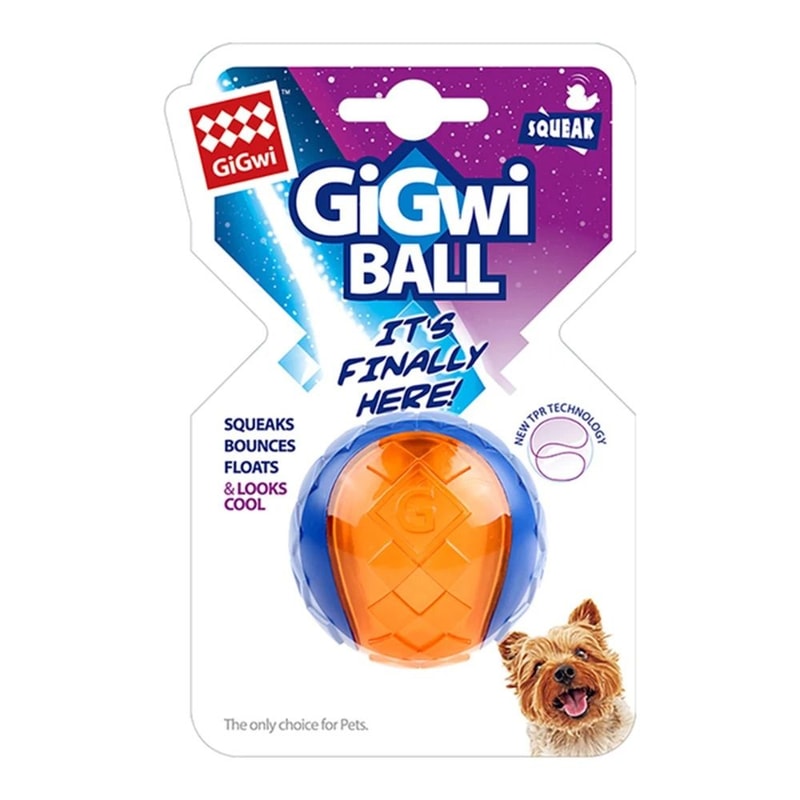Interactive Squeaky Rubber Ball HighElasticity NonToxic Natural Rubber Toy For Dogs 7