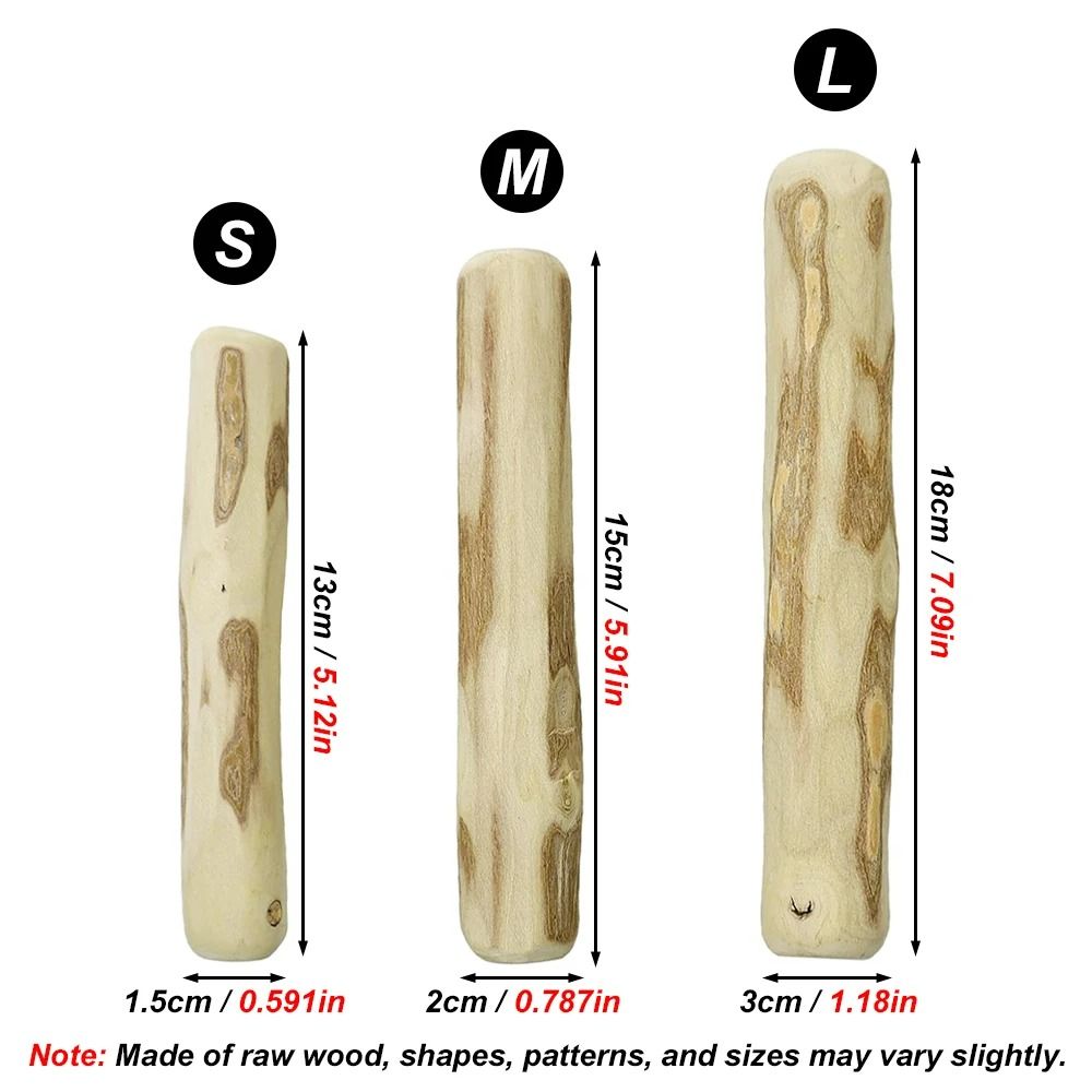 Natural Coffee Wood Dog Chew Stick Sustainable LongLasting Dental Molar Toy 1