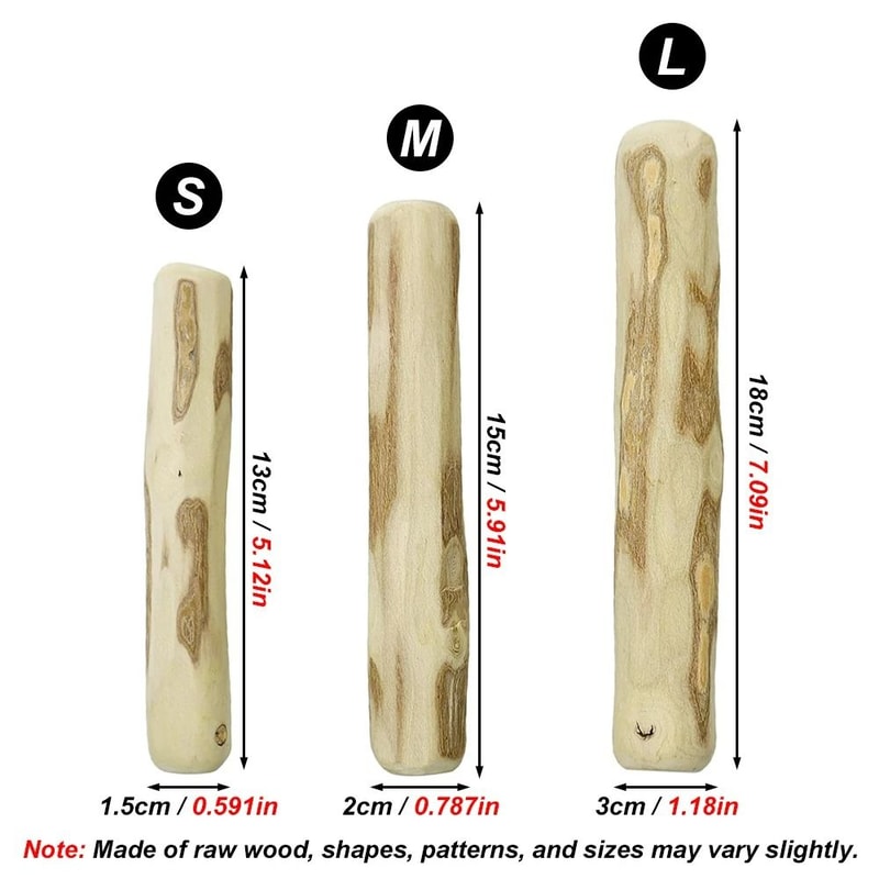 Natural Coffee Wood Dog Chew Stick Sustainable LongLasting Dental Molar Toy 1