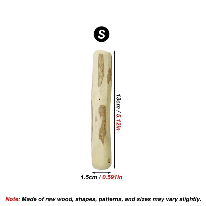 Natural Coffee Wood Dog Chew Stick Sustainable LongLasting Dental Molar Toy 6