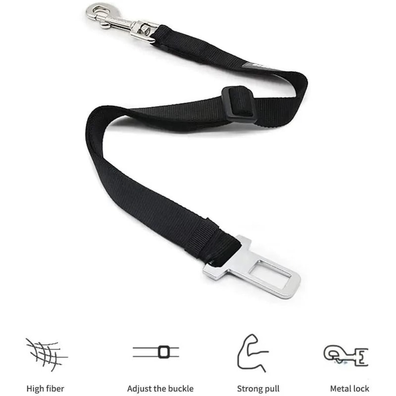 Universal Dog Car Seat Belt Safety Lead Durable Adjustable Vehicle Travel Restraint 1