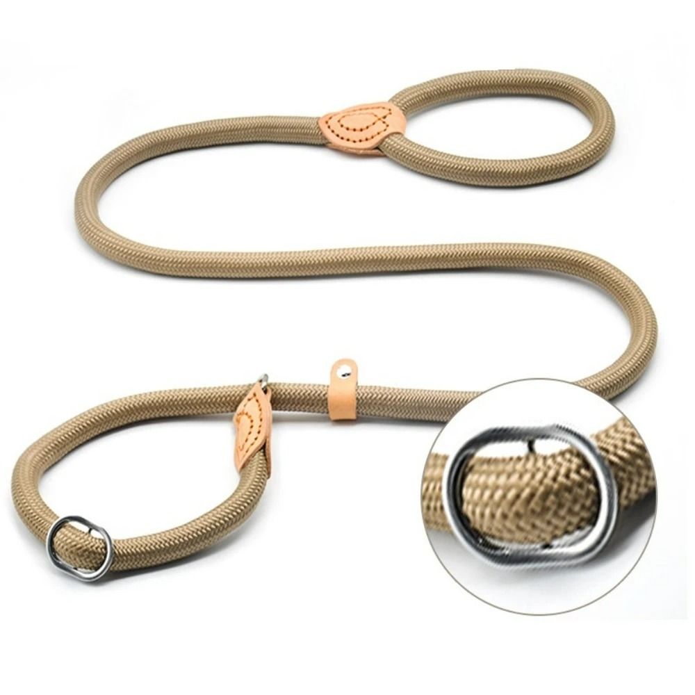 HeavyDuty Slip Rope Lead Braided Nylon Training Leash With Integrated Adjustable Loop 5