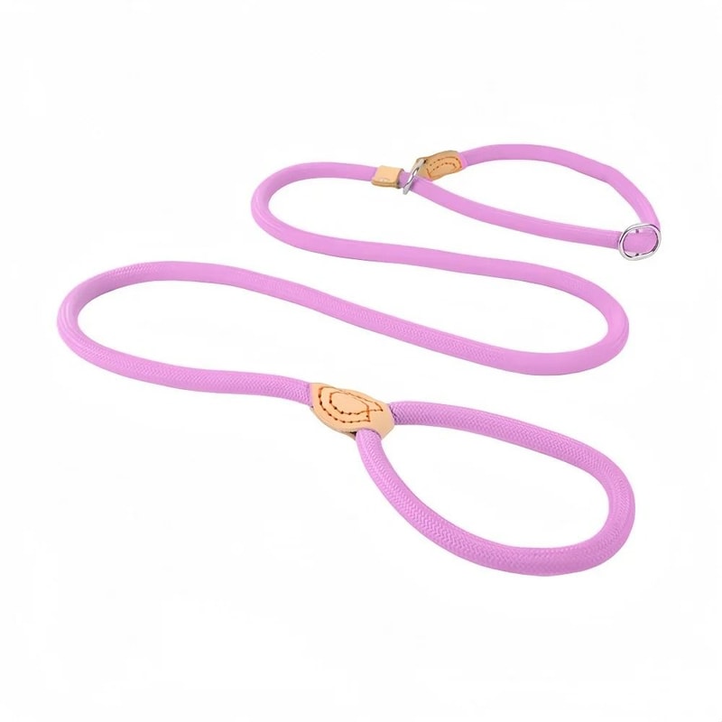 HeavyDuty Slip Rope Lead Braided Nylon Training Leash With Integrated Adjustable Loop 12