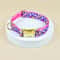 Patterned Pet Collar Adjustable DoubleSided Print With GoldTone Metal Buckle 10