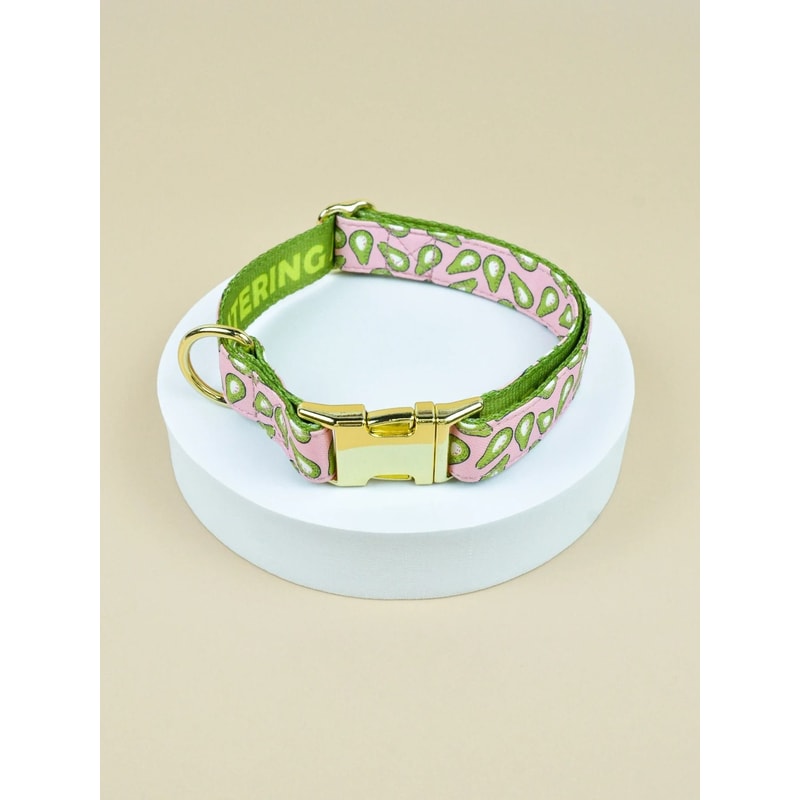 Patterned Pet Collar Adjustable DoubleSided Print With GoldTone Metal Buckle 7