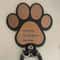 Custom Wooden Paw Print Leash Hanger Handcrafted WallMounted Hook For Collars Leashes 3