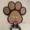 Custom Wooden Paw Print Leash Hanger Handcrafted WallMounted Hook For Collars Leashes 5