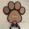 Custom Wooden Paw Print Leash Hanger Handcrafted WallMounted Hook For Collars Leashes 5