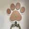 Custom Wooden Paw Print Leash Hanger Handcrafted WallMounted Hook For Collars Leashes 7