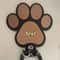 Custom Wooden Paw Print Leash Hanger Handcrafted WallMounted Hook For Collars Leashes 8