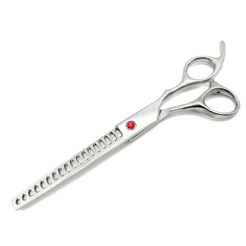 7Inch Precision Grooming Shears Curved Chunking Thinning Scissors For Dogs Cats 6