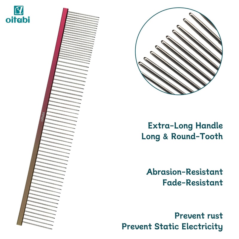 Deluxe Gradient Pet Styling Comb Precision Pointed Tail Finishing Tool For Dogs Cats 5
