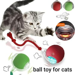 smart interactive pet ball – rechargeable automatic rolling toy for dogs & cats