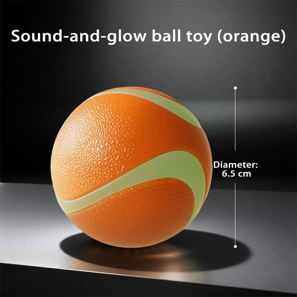 HighVisibility Glow Dog Toy Ball Durable Rubber Fetch Ball For HighEnergy Breeds 8