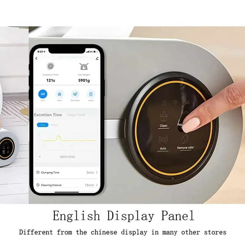 65L Smart SelfCleaning Cat Litter Box Fully Enclosed Automatic Pet Toilet English Version 4