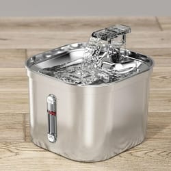 stainless steel automatic pet water fountain – ultra-quiet smart drinking dispenser